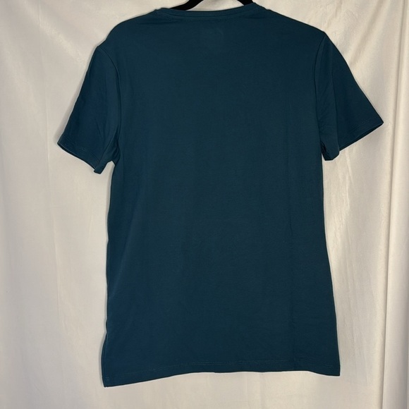 NWT GOODFELLOW & CO TEAL SHORT SLEEVE V-NECK (S) - Picture 7 of 7
